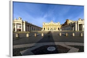 St. Peters and Piazza San Pietro in the Early Morning, Vatican City, Rome, Lazio, Italy-James Emmerson-Framed Photographic Print