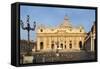 St. Peters and Piazza San Pietro in the Early Morning, Vatican City, Rome, Lazio, Italy-James Emmerson-Framed Stretched Canvas