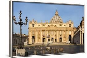 St. Peters and Piazza San Pietro in the Early Morning, Vatican City, Rome, Lazio, Italy-James Emmerson-Framed Photographic Print