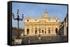 St. Peters and Piazza San Pietro in the Early Morning, Vatican City, Rome, Lazio, Italy-James Emmerson-Framed Stretched Canvas
