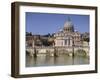 St. Peters and River Tiber, Rome, Lazio, Italy, Europe-Miller John-Framed Photographic Print