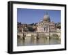 St. Peters and River Tiber, Rome, Lazio, Italy, Europe-Miller John-Framed Photographic Print