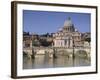 St. Peters and River Tiber, Rome, Lazio, Italy, Europe-Miller John-Framed Photographic Print