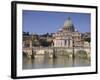 St. Peters and River Tiber, Rome, Lazio, Italy, Europe-Miller John-Framed Photographic Print