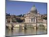 St. Peters and River Tiber, Rome, Lazio, Italy, Europe-Miller John-Mounted Photographic Print