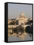 St. Peters Dome and the Tiber River, Rome, Lazio, Italy, Europe-Olivieri Oliviero-Framed Stretched Canvas