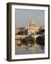 St. Peters Dome and the Tiber River, Rome, Lazio, Italy, Europe-Olivieri Oliviero-Framed Photographic Print