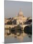 St. Peters Dome and the Tiber River, Rome, Lazio, Italy, Europe-Olivieri Oliviero-Mounted Photographic Print