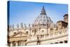 St. Peters' Dome, Vatican City, UNESCO World Heritage Site, Rome, Lazio, Italy, Europe-Nico Tondini-Stretched Canvas