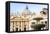 St. Peters' Dome, Vatican City, UNESCO World Heritage Site, Rome, Lazio, Italy, Europe-Nico Tondini-Framed Stretched Canvas