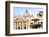 St. Peters' Dome, Vatican City, UNESCO World Heritage Site, Rome, Lazio, Italy, Europe-Nico Tondini-Framed Photographic Print