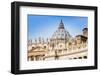 St. Peters' Dome, Vatican City, UNESCO World Heritage Site, Rome, Lazio, Italy, Europe-Nico Tondini-Framed Photographic Print