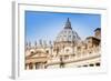 St. Peters' Dome, Vatican City, UNESCO World Heritage Site, Rome, Lazio, Italy, Europe-Nico Tondini-Framed Photographic Print