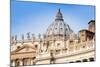 St. Peters' Dome, Vatican City, UNESCO World Heritage Site, Rome, Lazio, Italy, Europe-Nico Tondini-Mounted Photographic Print