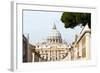 St. Peters' Dome, Vatican City, UNESCO World Heritage Site, Rome, Lazio, Italy, Europe-Nico Tondini-Framed Photographic Print