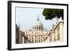 St. Peters' Dome, Vatican City, UNESCO World Heritage Site, Rome, Lazio, Italy, Europe-Nico Tondini-Framed Photographic Print