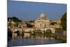 St Peters Rome Across River Tiber-Charles Bowman-Mounted Photographic Print