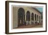 St. Petersburg, FL - Exterior View of Post Office-Lantern Press-Framed Art Print