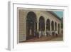 St. Petersburg, FL - Exterior View of Post Office-Lantern Press-Framed Premium Giclee Print