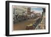 St. Petersburg, FL - View of Central Ave with Cars-Lantern Press-Framed Art Print