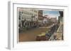 St. Petersburg, FL - View of Central Ave with Cars-Lantern Press-Framed Art Print