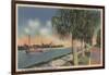 St. Petersburg, FL - View of Coffee Pot Bayou & Isle-Lantern Press-Framed Art Print