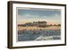 St. Petersburg, FL - View of Treasure Island Beach-Lantern Press-Framed Art Print