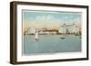 St. Petersburg, FL - Waterfront View of Soreno Hotel-Lantern Press-Framed Art Print