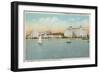 St. Petersburg, FL - Waterfront View of Soreno Hotel-Lantern Press-Framed Art Print