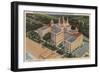 St. Petersburg, Florida - Aerial of Don Ce-Sar Hotel-Lantern Press-Framed Art Print