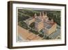 St. Petersburg, Florida - Aerial of Don Ce-Sar Hotel-Lantern Press-Framed Premium Giclee Print