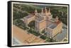 St. Petersburg, Florida - Aerial of Don Ce-Sar Hotel-Lantern Press-Framed Stretched Canvas