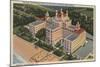 St. Petersburg, Florida - Aerial of Don Ce-Sar Hotel-Lantern Press-Mounted Art Print