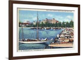 St. Petersburg, Florida - Aerial View of Heart of the City-Lantern Press-Framed Art Print