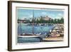 St. Petersburg, Florida - Aerial View of Heart of the City-Lantern Press-Framed Art Print