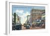 St. Petersburg, Florida - Central Avenue Scene-Lantern Press-Framed Art Print