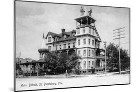 St. Petersburg, Florida - Hotel Detroit Exterior View-Lantern Press-Mounted Art Print