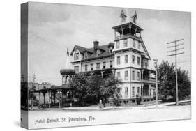 St. Petersburg, Florida - Hotel Detroit Exterior View-Lantern Press-Stretched Canvas
