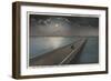 St. Petersburg, Florida - Night View of Causeway-Lantern Press-Framed Art Print