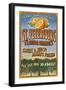 St. Petersburg, Florida - Orange Grove Vintage Sign-Lantern Press-Framed Art Print