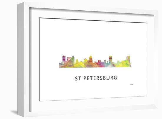 St Petersburg Florida Skyline-Marlene Watson-Framed Giclee Print