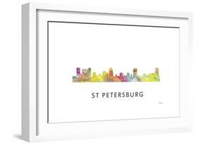 St Petersburg Florida Skyline-Marlene Watson-Framed Giclee Print