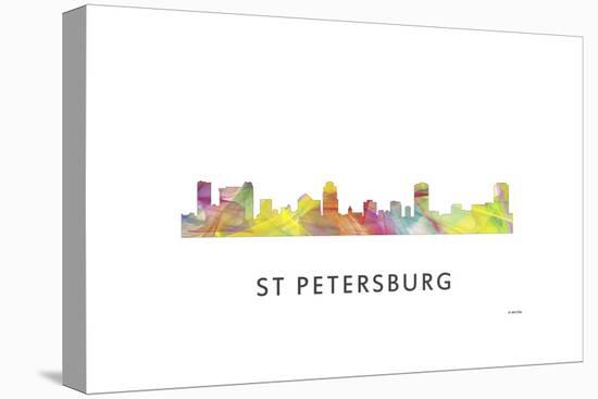 St Petersburg Florida Skyline-Marlene Watson-Stretched Canvas