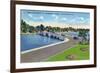 St. Petersburg, Florida - Snell Isle Bridge View-Lantern Press-Framed Art Print