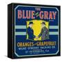 St. Petersburg, Florida, The Blue and the Gray Brand Citrus Label-Lantern Press-Framed Stretched Canvas