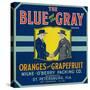 St. Petersburg, Florida, The Blue and the Gray Brand Citrus Label-Lantern Press-Stretched Canvas