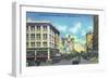 St. Petersburg, Florida - View Down Central Avenue-Lantern Press-Framed Art Print