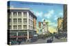 St. Petersburg, Florida - View Down Central Avenue-Lantern Press-Stretched Canvas