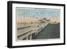 St. Petersburg, Florida - View of Million Dollar Pier-Lantern Press-Framed Art Print