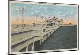 St. Petersburg, Florida - View of Million Dollar Pier-Lantern Press-Mounted Art Print